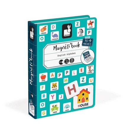 Magnetyczna układanka alfabet magnetibook janod 327125