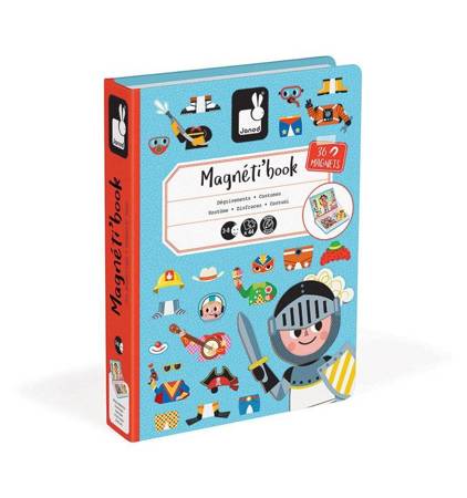 Magnetyczna układanka kostiumy chłopiec magnetibook janod 327194