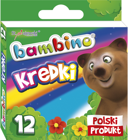 Maj kredki bambino 12kol woskowe 000225