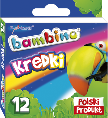 Maj kredki bambino 12kol woskowe 000225