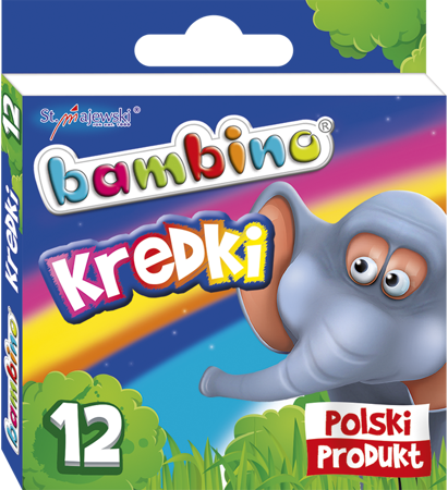 Maj kredki bambino 12kol woskowe 000225