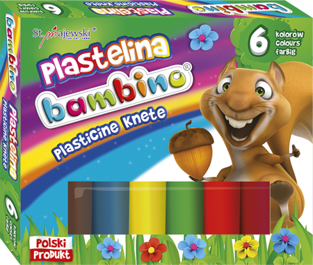 Maj plastelina 6kol bambino standard