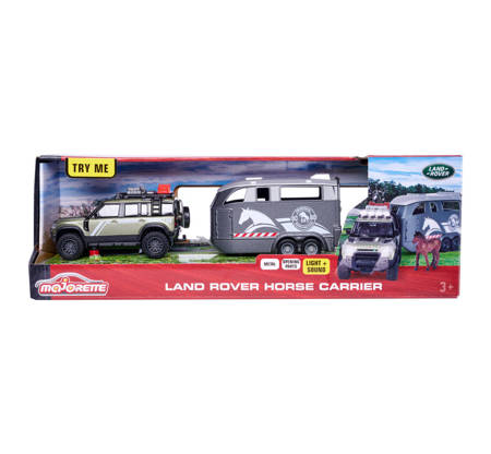 Majorette Land Rover zestaw dżokeja 25 cm światło dźwięk 068106