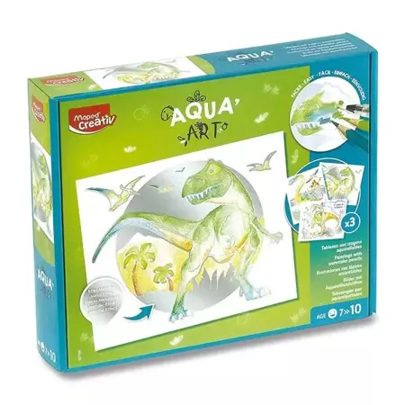 Maped Creativ Aqua Art - obrazy akwarelowe motyw dinozaury 070589