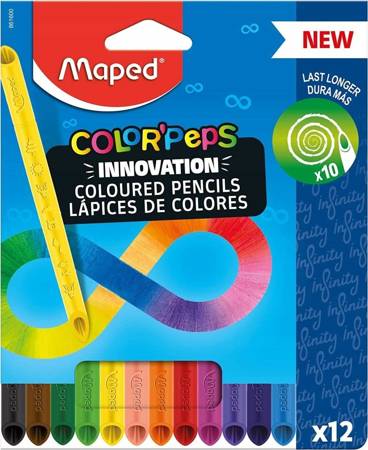 Maped Kredki z grafitu Infinity 12szt kartonowe etui  616009