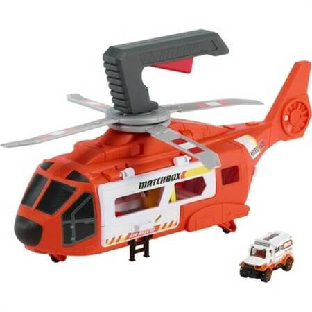 Matchbox HXM74 Helikopter ratunkowy 2w1 234325