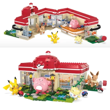 Mega Bloks HNT93 Zestaw konstrukcyjny Pokemon Leśne centrum 149681