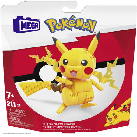 Mega Construx GMD31 Pokemon Pikachu klocki zestaw średni 852233