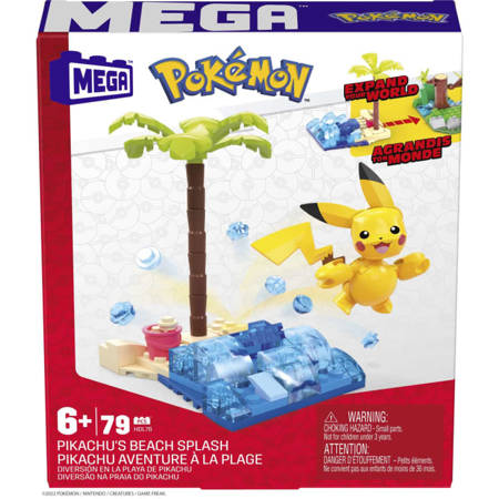 Mega Construx HDL76 Pokemon Pikachu na plaży 026623