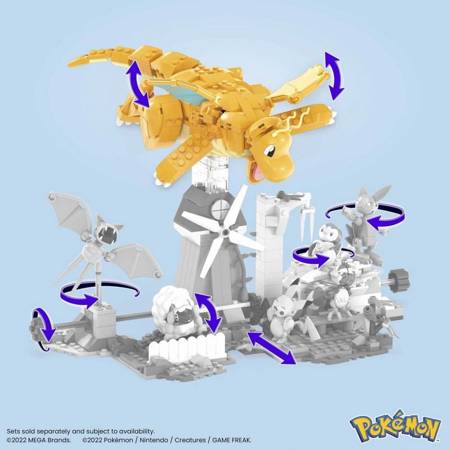 Mega Construx HDL84 Mega Pokemon Dragonite do zbudowania 107919