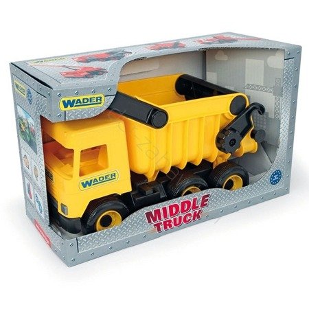 Middle truck wywrotka żółta w kartonie wader 32121