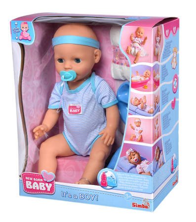 New born baby lalka funkcyjna chłopiec 006877 