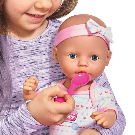 New born baby lalka funkcyjna dziewczynka 43cm 590055