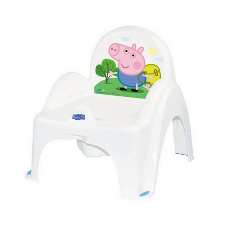 Nocnik krzesełko z pozytywką peppa pig biały-nieb. 070937
