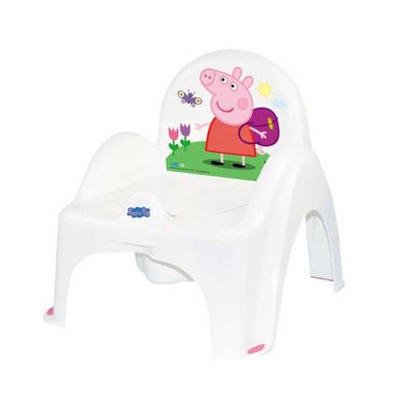 Nocnik krzesełko z pozytywką peppa pig biały-róż. 070920