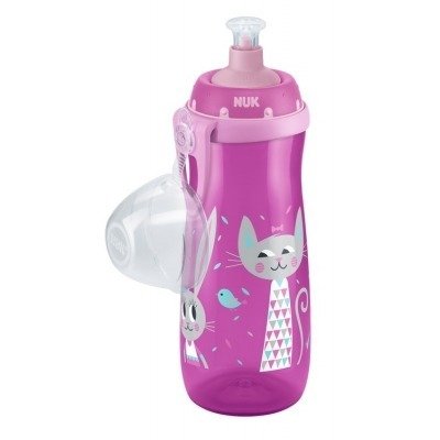 Nuk bidon/kubek sports 450ml róż 310136