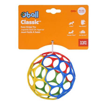 OBALL Piłka Classic 10 cm wielokolorowa 0m+ 103405