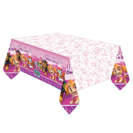 OBRUS PLAST.PINK PAW PATROL LET'S ROLL 138*183cm 674700