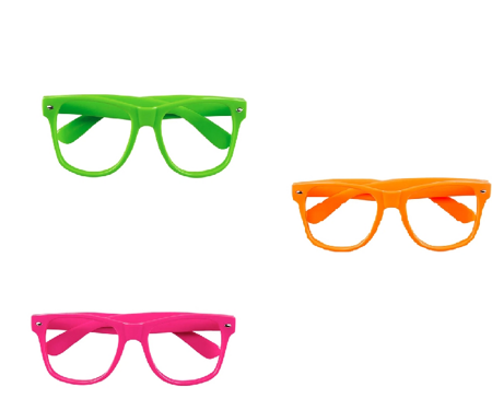 Okulary party neonowe 3szt 026583