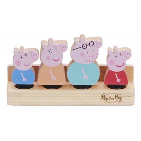 PEPPA DREWNIANE FIGURKI 4-PACK 072070