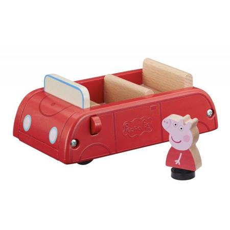 PEPPA DREWNIANY SAMOCHÓD Z FIGURKĄ 072087