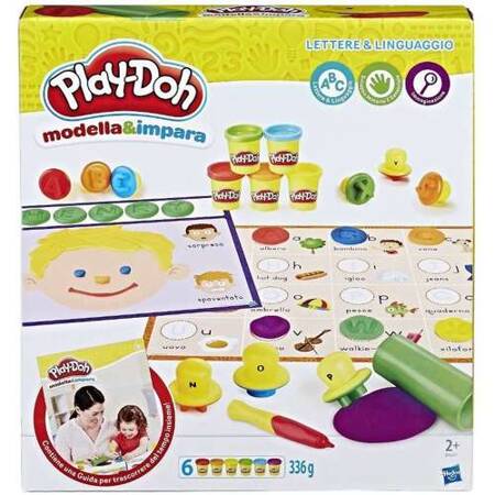 PLAY-DOH B3407 6 pojemników literki i mowa 342723