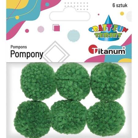 POMPONY 3CM/6 ZIELONE XMASS 639085