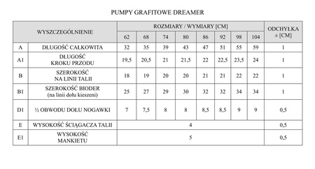 PUMPY DREAMER 68 GRAFIT PINOKIO
