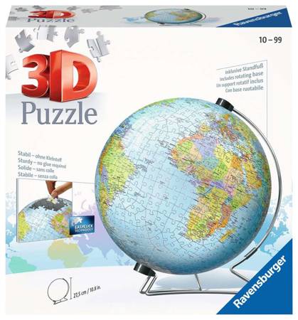 PUZZLE RAVENSBURGER 3D KULA 540EL DZIECINNY GLOBUS 124367