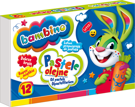 Pastele bambino olejne 12kol standard 003110