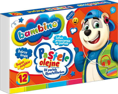 Pastele bambino olejne 12kol standard 003110