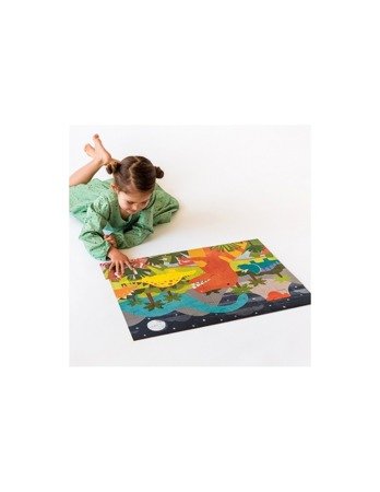 Petit collage puzzle podłogowe dinozaur 447954