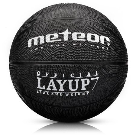 Piłka do kosza meteor layup roz. 7 czarna