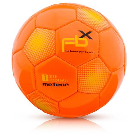 Piłka nożna meteor fbx roz. 1 pomarańczowa