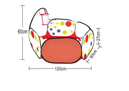 Plac zabaw dla dziecka basen na piłki 120*60  cm samorozkładający 073309