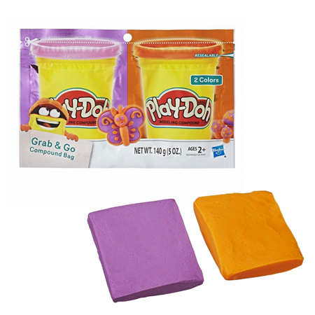 Play-Doh E2123/E2240 Ciastolina szaszetka Grab&Go 2 kolory