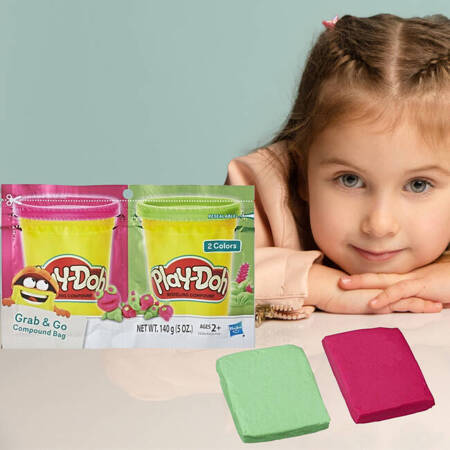 Play-Doh E2123/E2242 Ciastolina szaszetka Grab&Go 2 kolory