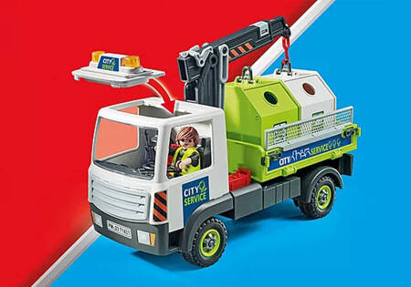 Playmobil 71431 Samochód ciężarowy z kontenerami na szkło 