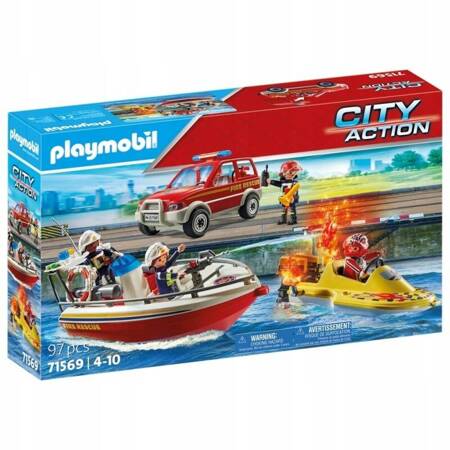 Playmobil 71569 Akcja straży pożarnej na wodzie 