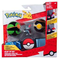 Pokemon PKW2719 Clip 'N' Go Poke Ball Belt Set Dusk Ball Luxury Ball and Sneasel Seria 11 figurka 426325