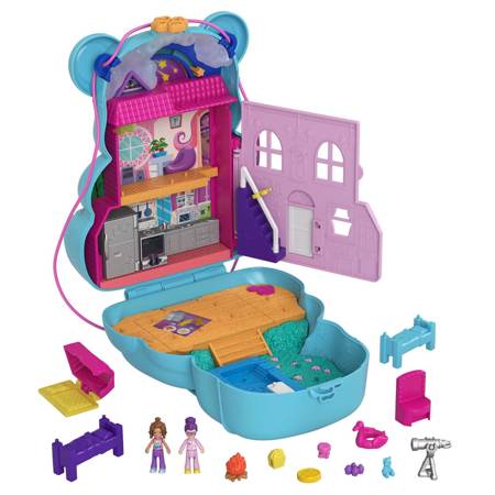 Polly Pocket HGC39/GKJ63 Kompaktowa torebka Teddy Bear 048274