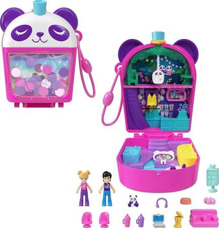 Polly Pocket HWN95 Panda Compact Bubble Tea 217908