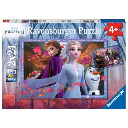 Puzzle Ravensburger 2x24el Frozen Mroźne przygody 050109