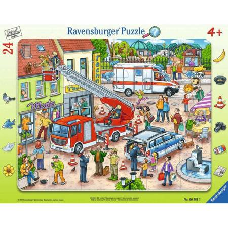 Puzzle Ravensburger ramkowe 24el Na ratunek zwierzakom 065813