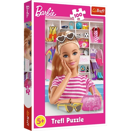 Puzzle Trefl 100 Poznaj Barbie 164589