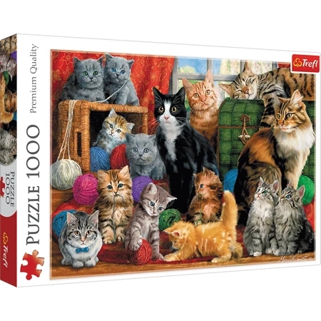 Puzzle Trefl 1000 Kocie spotkanie 105551