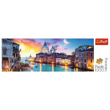 Puzzle Trefl 1000 Panoramiczne Canal  Grande Wenecja 290370