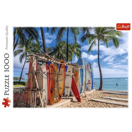 Puzzle Trefl 1000 Plaża Waikiki Hawajem107425