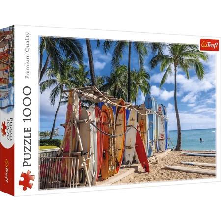 Puzzle Trefl 1000 Plaża Waikiki Hawajem107425