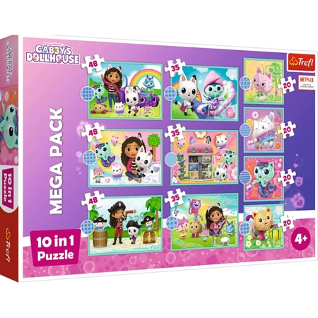 Puzzle Trefl 10w1 W świecie Gabi 960037